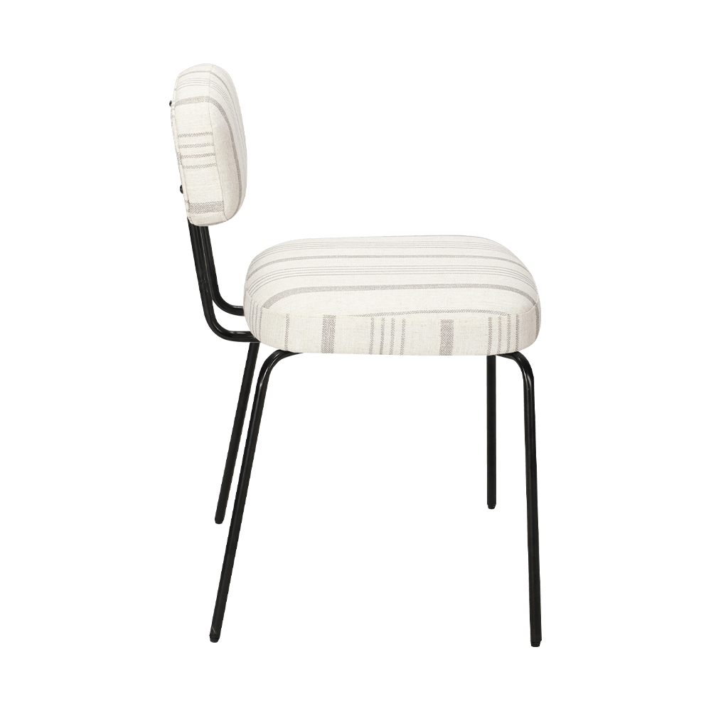 Biela moderná kovová stolička