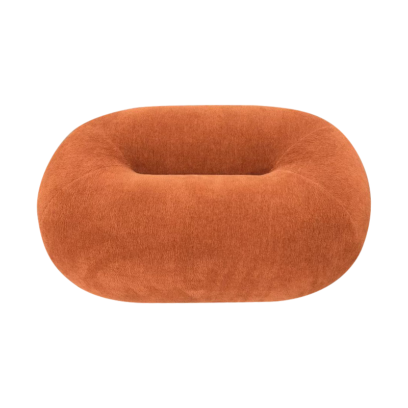 Hnedá pomarančová pamäťová penová sedadlo vankúša tkanina Osmanská noha Footrest